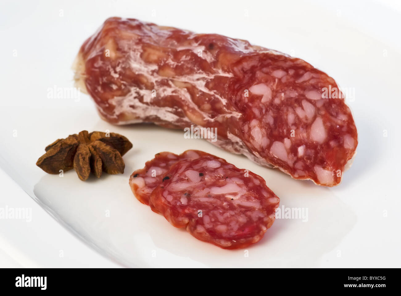 hearty salami Stock Photo