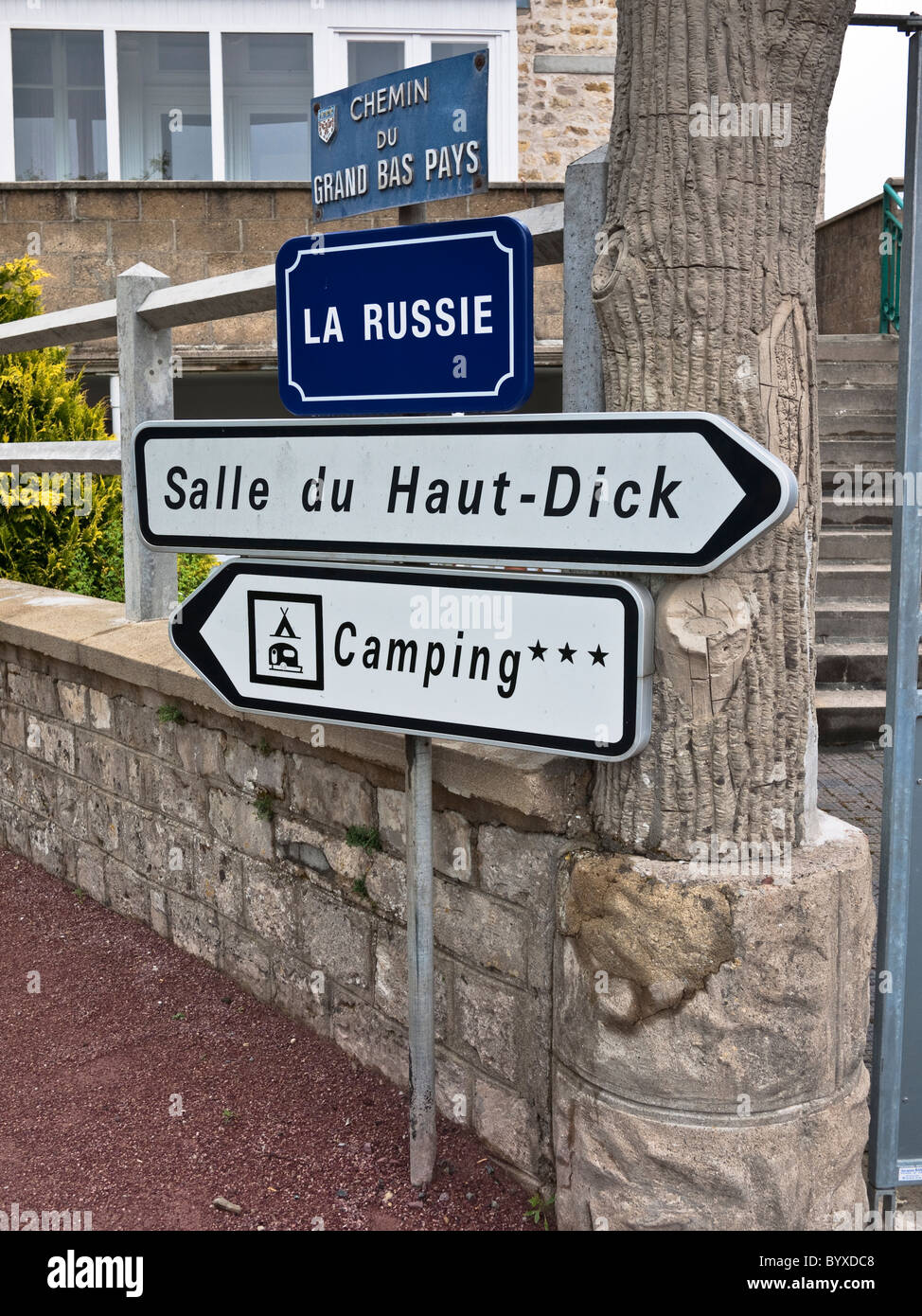 French road signs Stock Photo