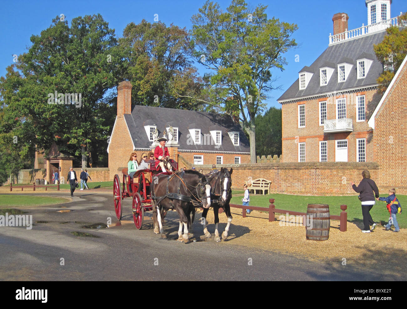 Governors Palace, Williamsburg, USA Stock Photo