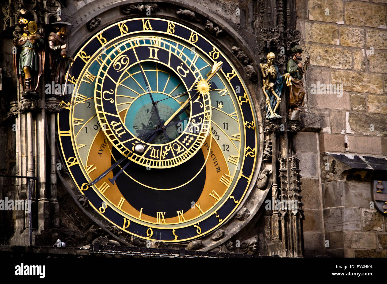Astronomical Clock, Old Town Square, Prague, Czech Republic Stock Photo