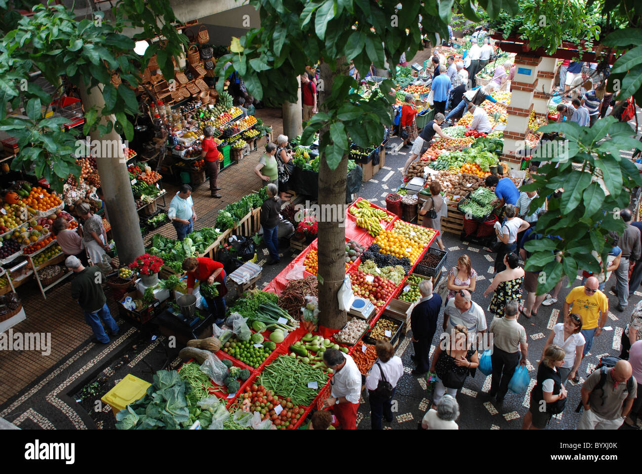 Madeira indoor market Stock Photo Alamy
