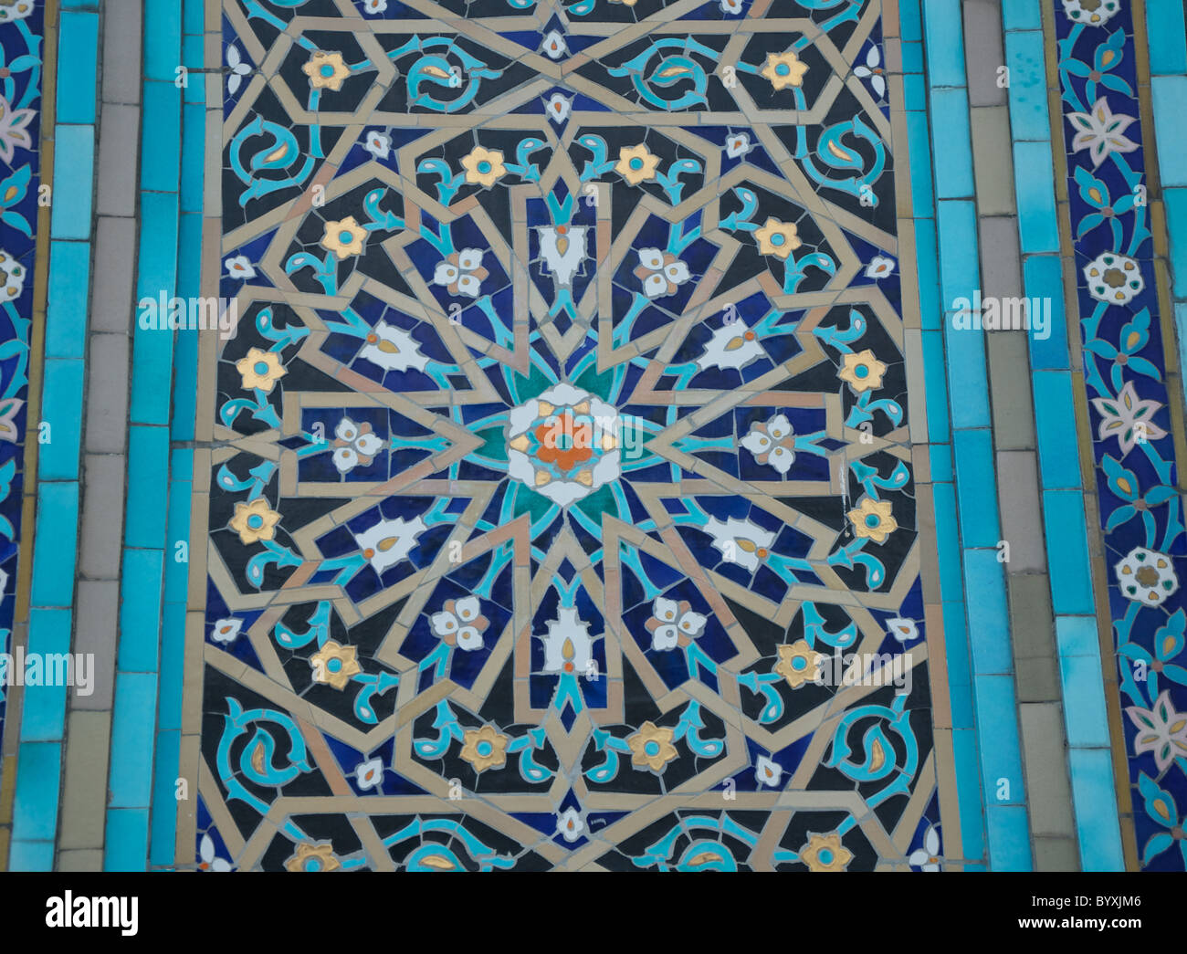 Detailed view of an ornament on the mosque in St. Petersburg Stock Photo