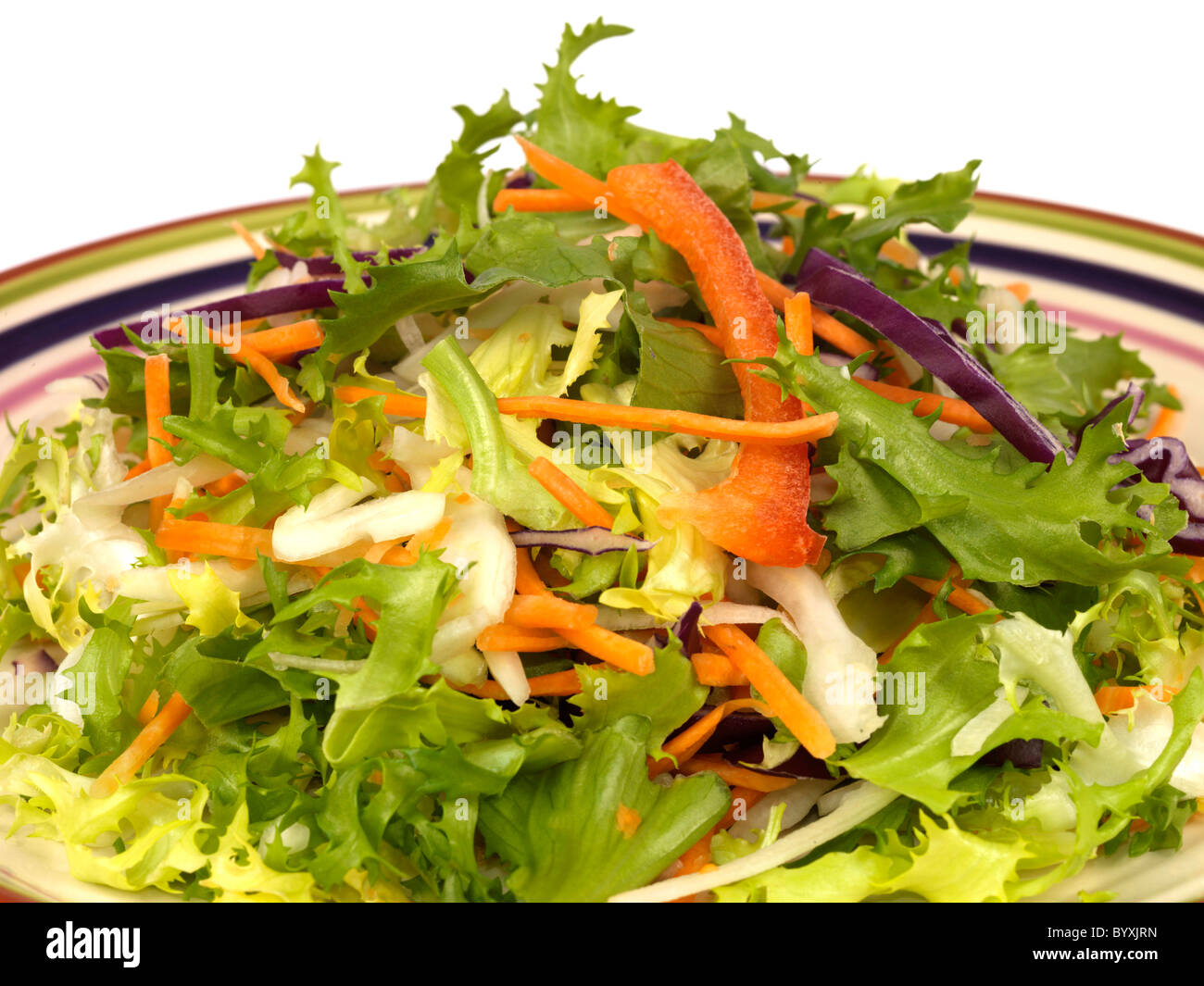 Mixed green salad vegetarian food healthy crunch hires stock