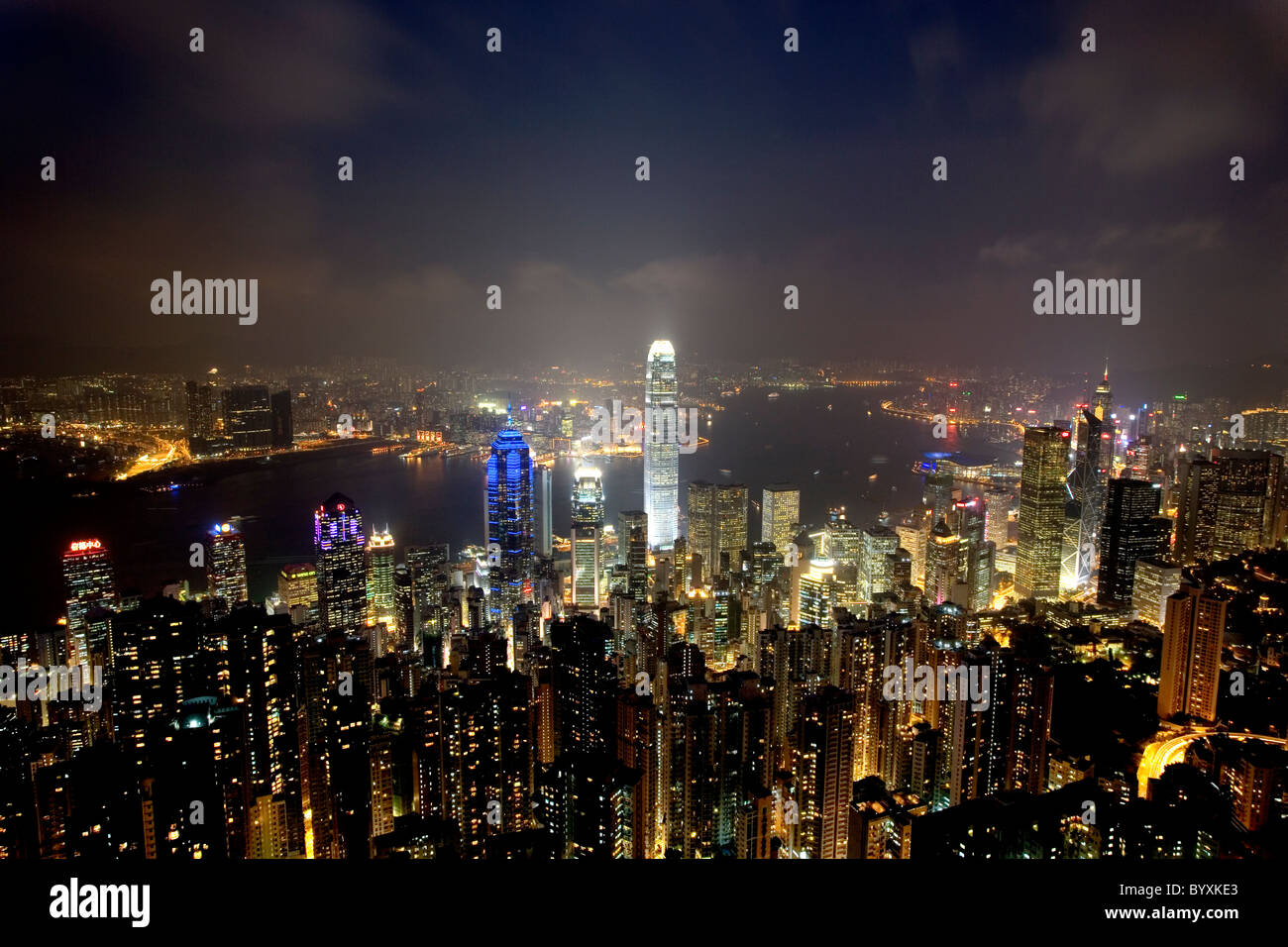 China, Hong Kong Skyline from Victoria Peak Stock Photo - Alamy