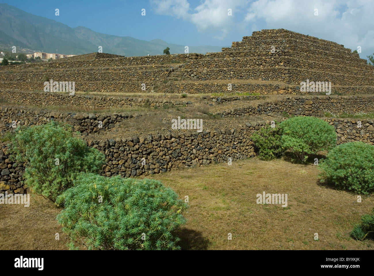 Pyramids of Guimar Stock Photo