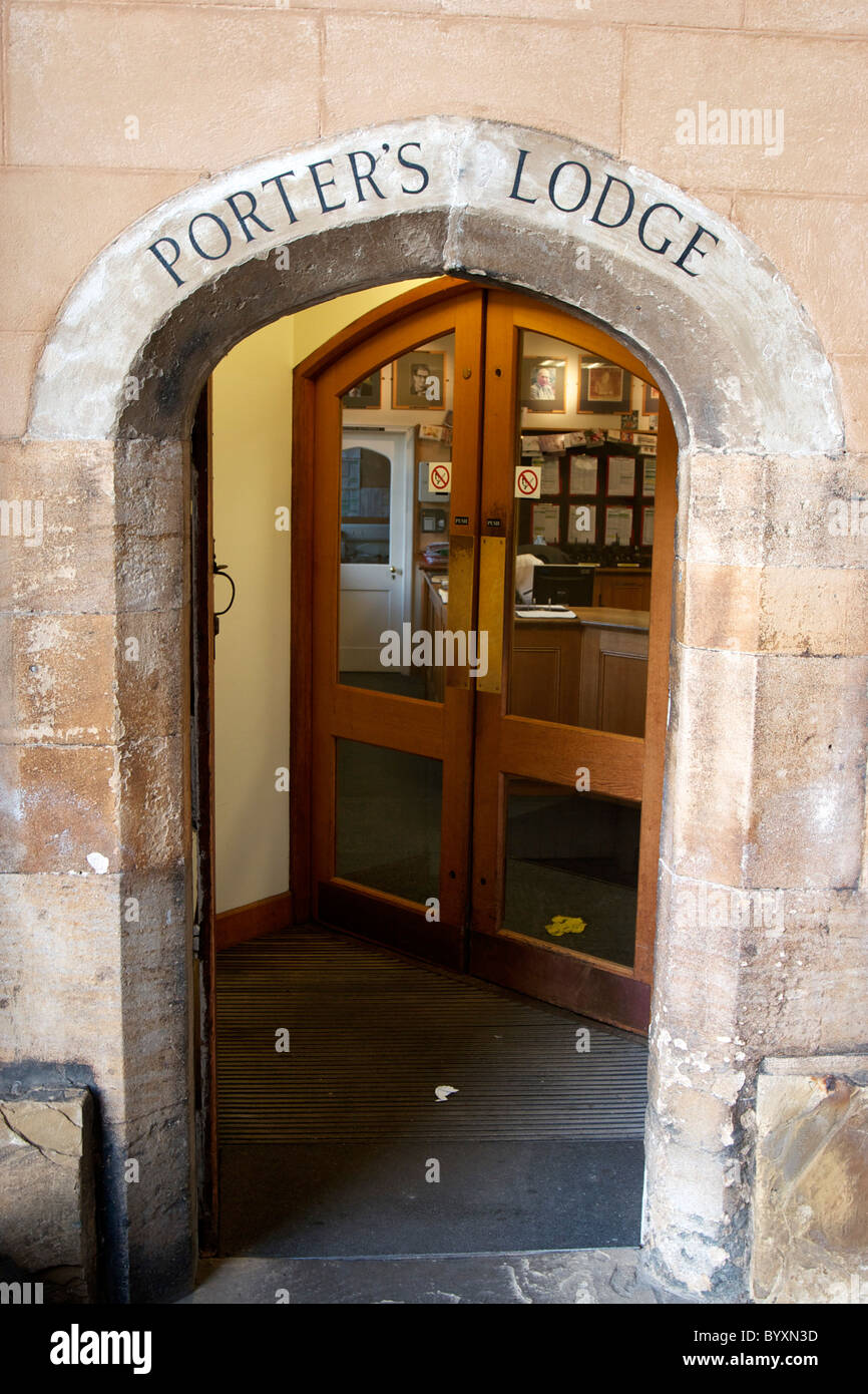 Porter's Lodge in Trinity College, Cambridge University Stock Photo Alamy