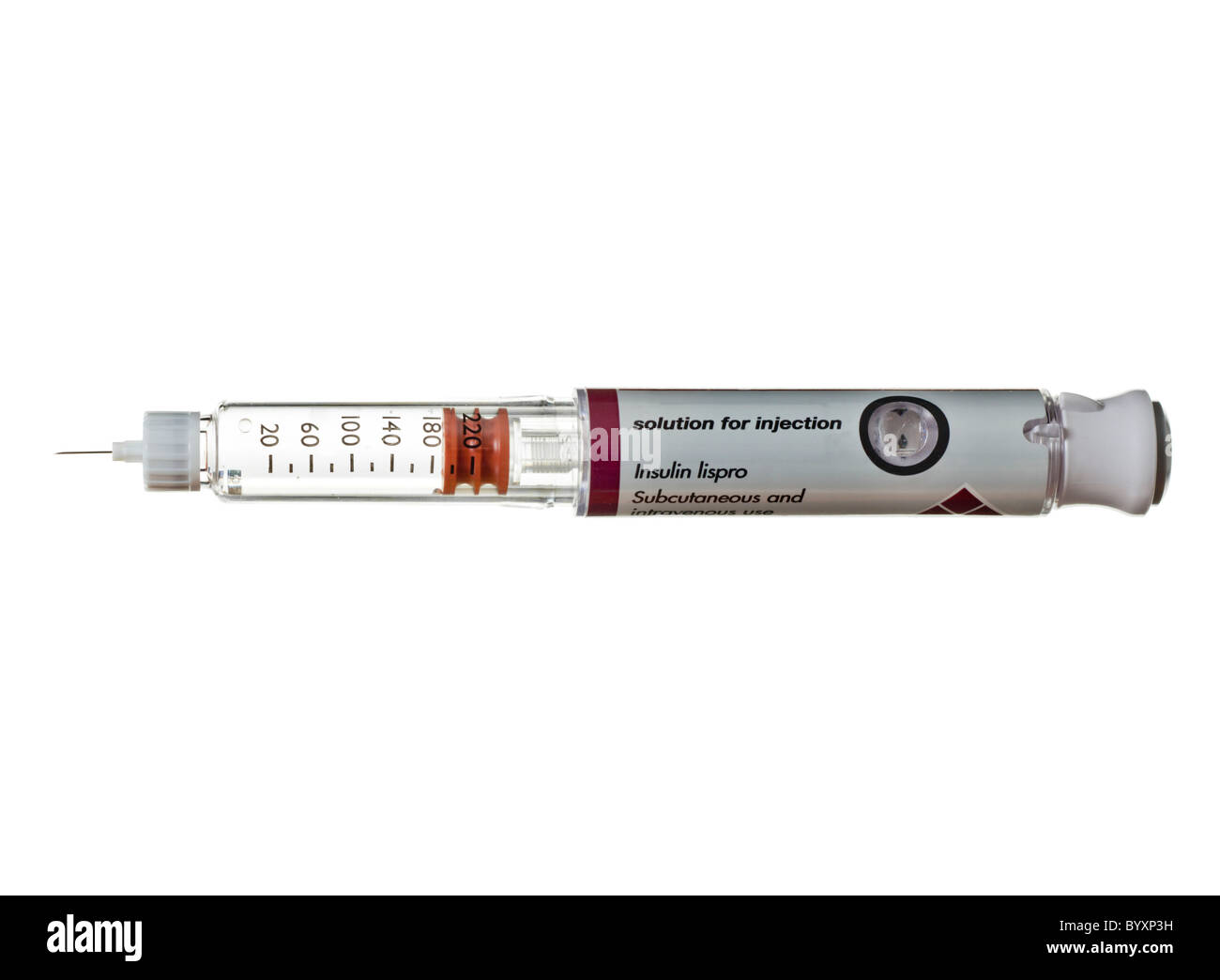 Disposable pre-loaded insulin pen Stock Photo - Alamy