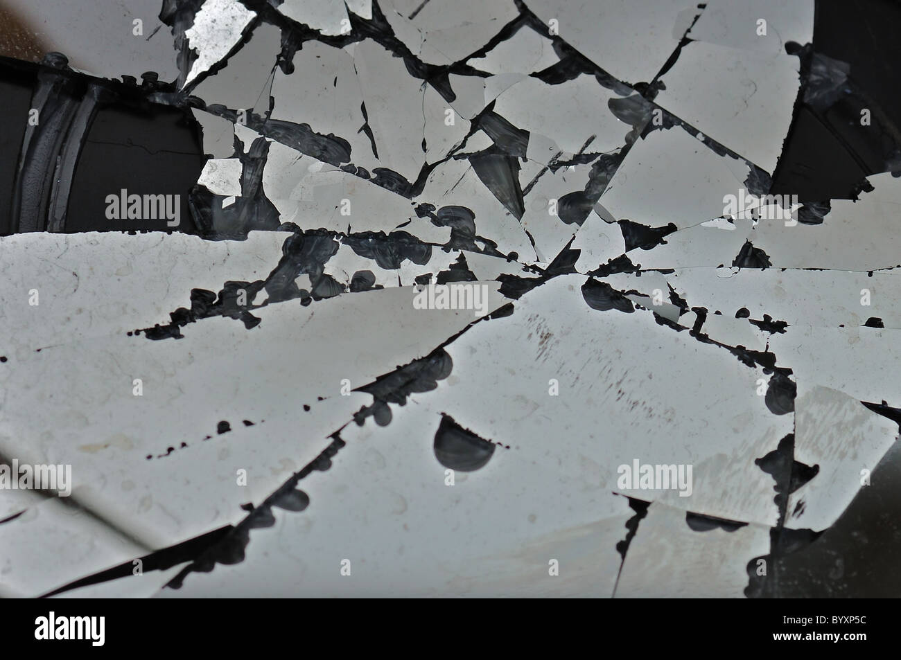 Broken Glass Cups with Reflection on a Glass Table Onr Black Background  Stock Photo by ©likstudio 66057515