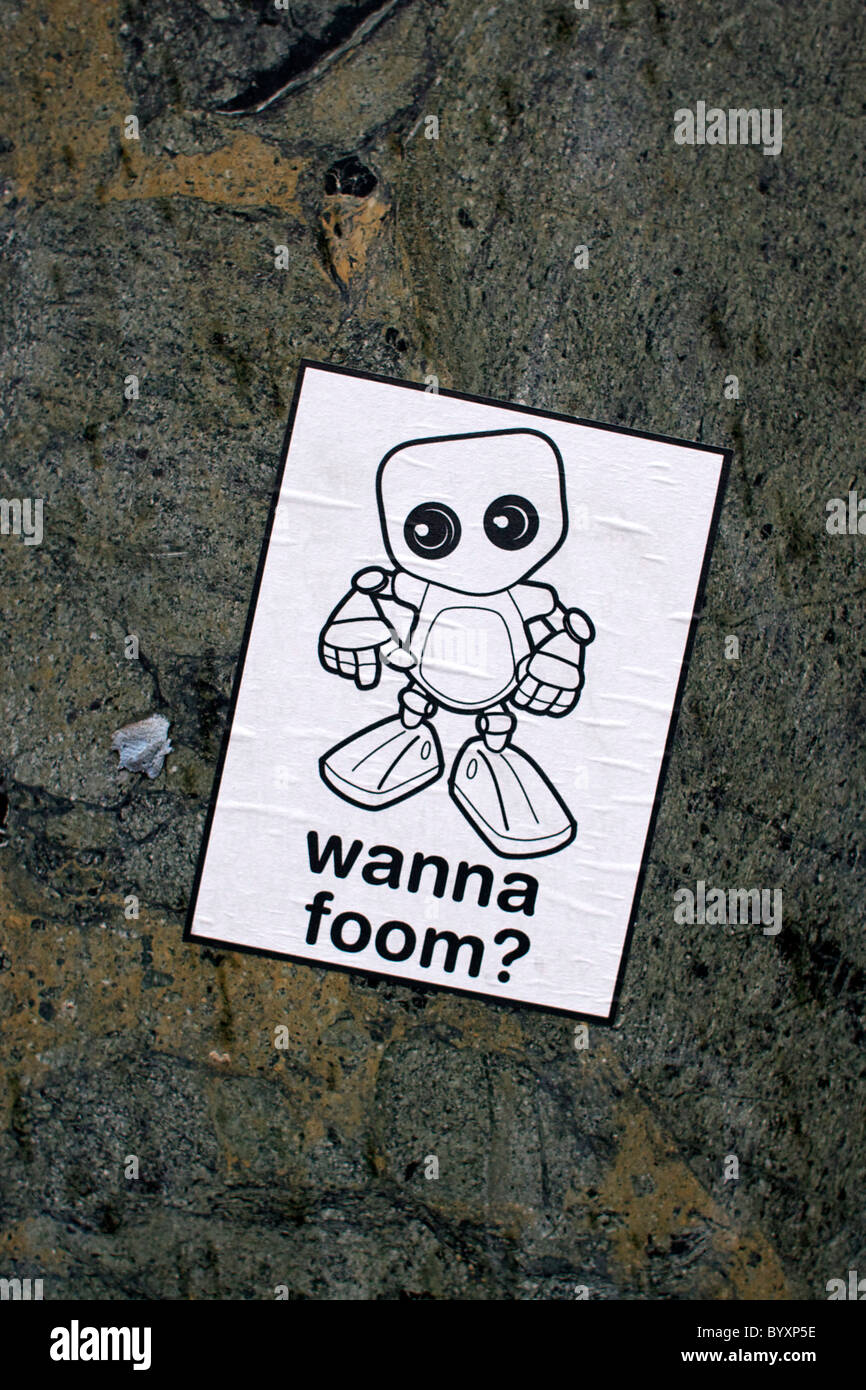 Wanna Foam Flyer  in Norwich, Norfolk Stock Photo