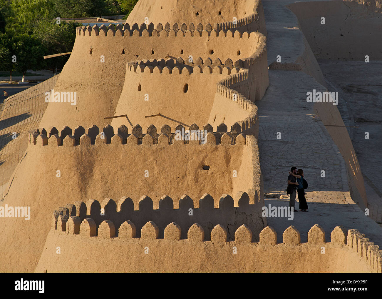 Old city walls of Khiva, Uzbekistan Stock Photo - Alamy