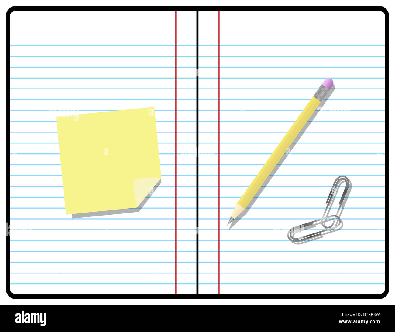 Composition Paper Clipart