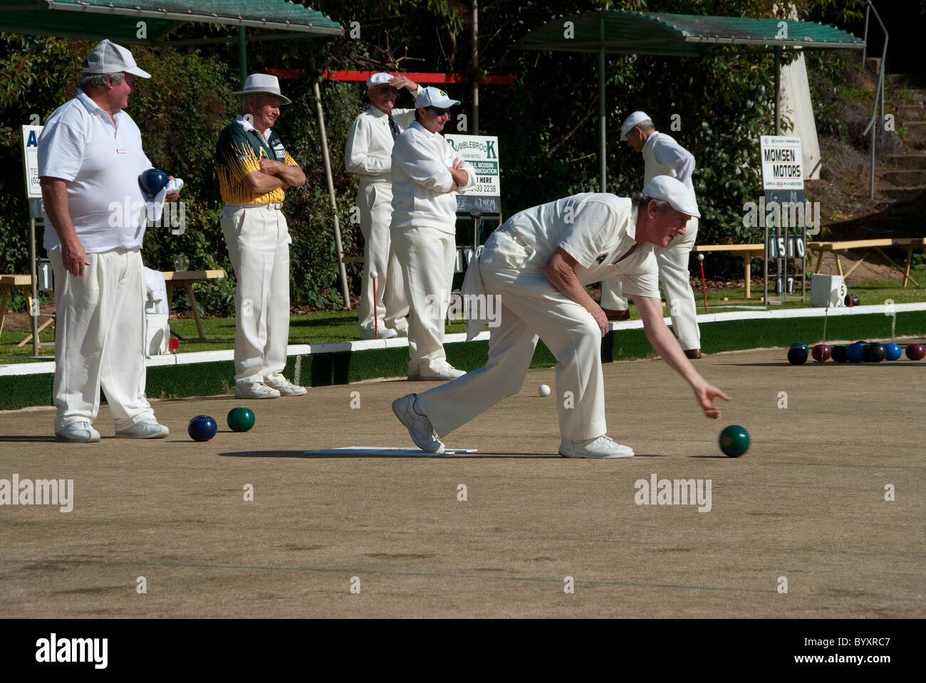 Bowling in Australia Stock Photo Alamy
