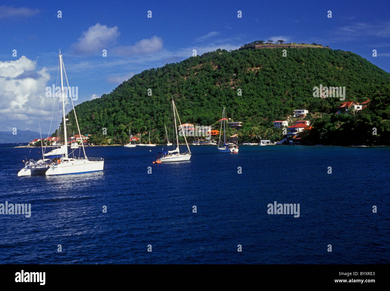 catamaran, catamarans, sailboat, sailboats, village of Le Bourg, Terre