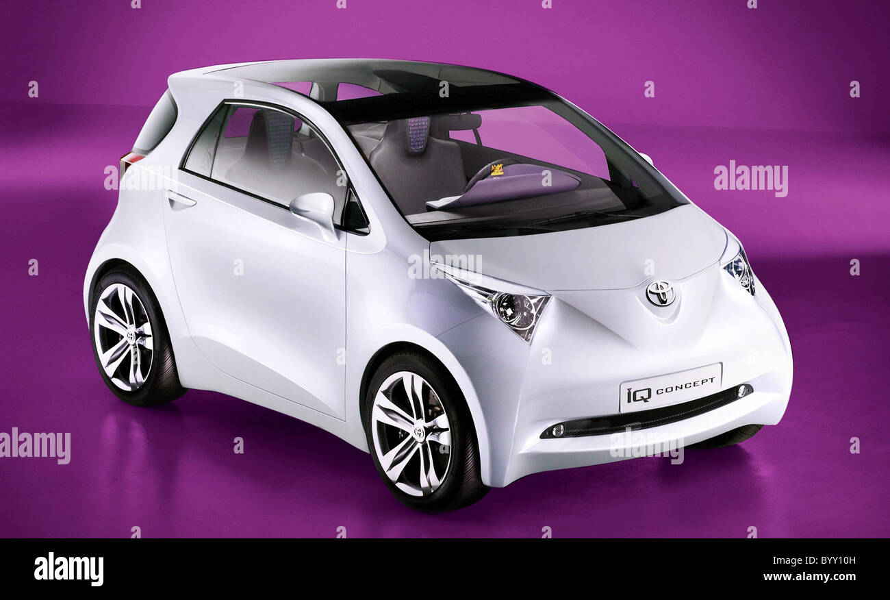 The Toyota iQ concept, unveiled at the Frankfurt Motor Show, marks a step change in small car design, challenging conventional Stock Photo