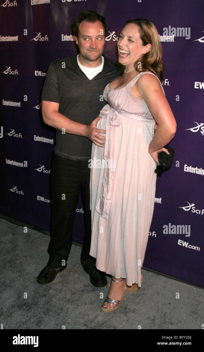 David Hewlett and wife Sci-Fi Channel party at the J6 Rooftop Bar at the Salomar Hotel San Diego
