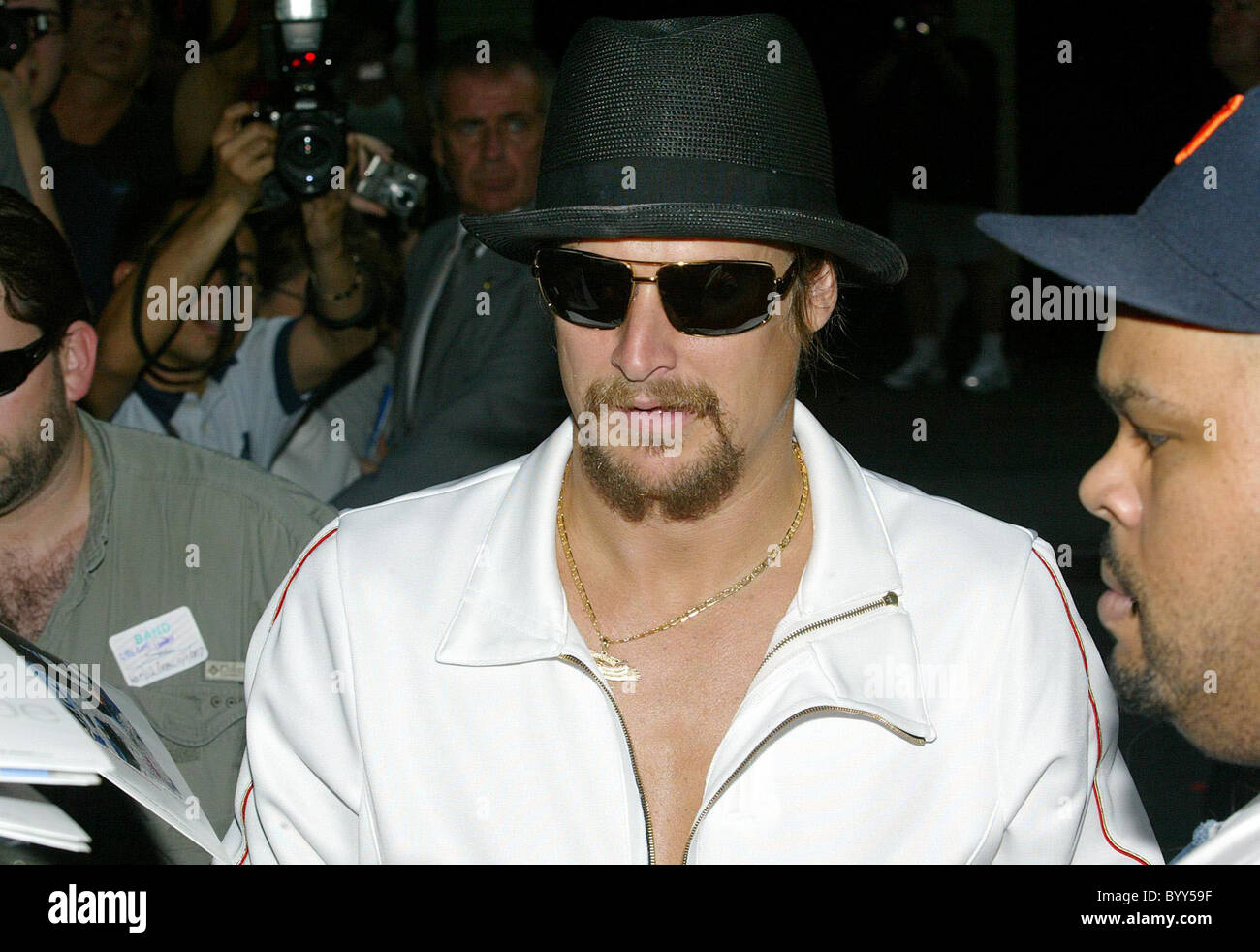 Kid Rock outside the Ed Sullivan Theatre for the 'Late Show With David Letterman' New York City, USA - 08.10.07 Stock Photo