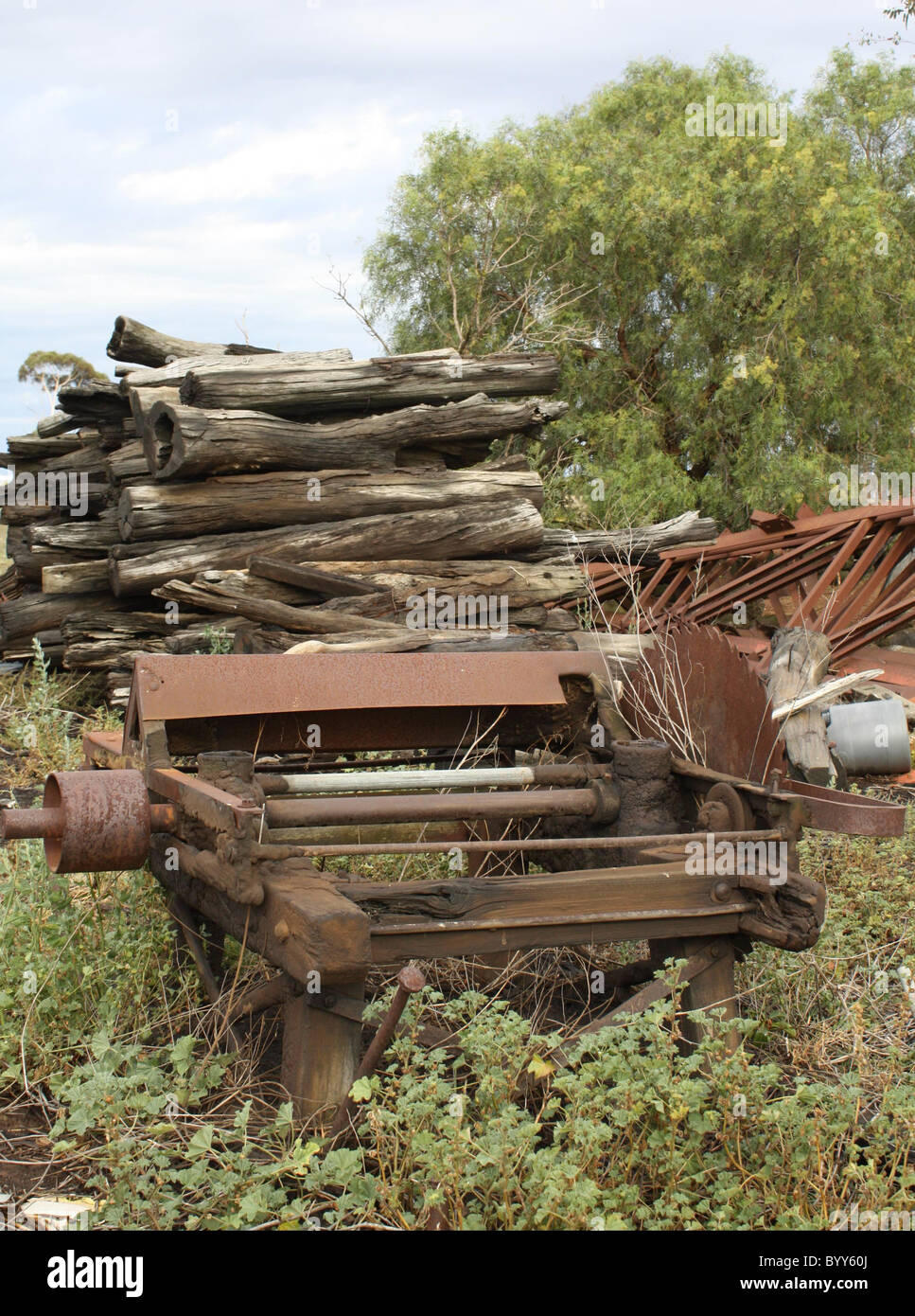 Vintage Saw Bench Cutting Logs Stock Photos Vintage Saw Bench