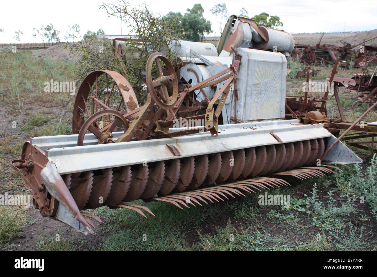 Old farm equipment Stock Photo - Alamy