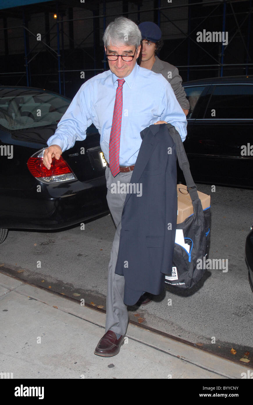 Sam Waterson arrives at Comedy Central Studios to appear on 'The Colbert Report' New York City, USA - 26.09.07 Stock Photo