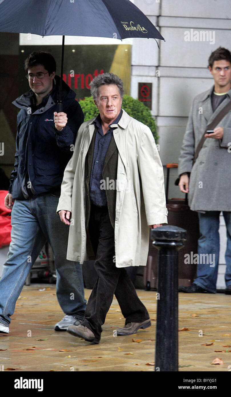 Dustin Hoffman on the set of his new movie 'Last Chance Harvey' London