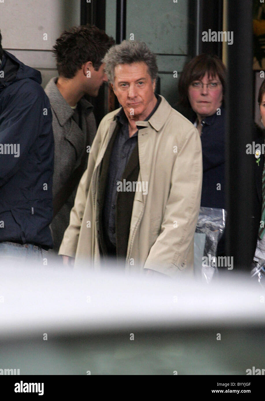 Dustin Hoffman on the set of his new movie 'Last Chance Harvey' London