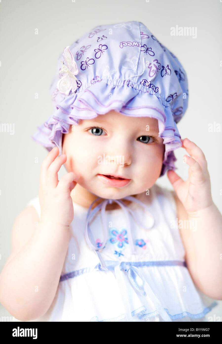 Portrait of a cute baby girl Stock Photo - Alamy