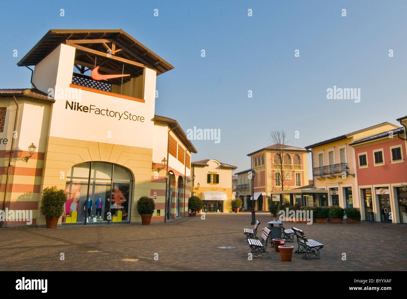 Nike factory store, Designer outlet, Serravalle Scrivia, Alessandria Stock Photo: 34419463 - Alamy