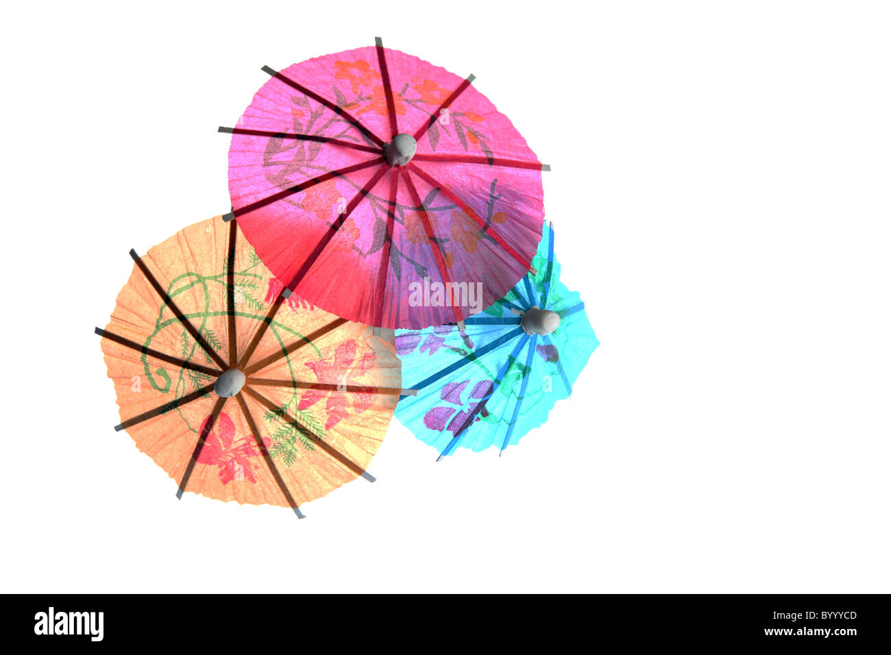 paper umbrellas used in cocktail drinks Stock Photo Alamy