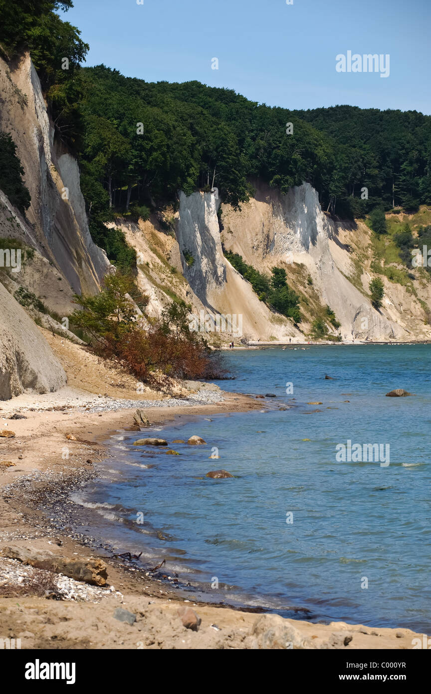 Nationalpark Jasmund Ostsee Ruegen chalk cliff Stock Photo