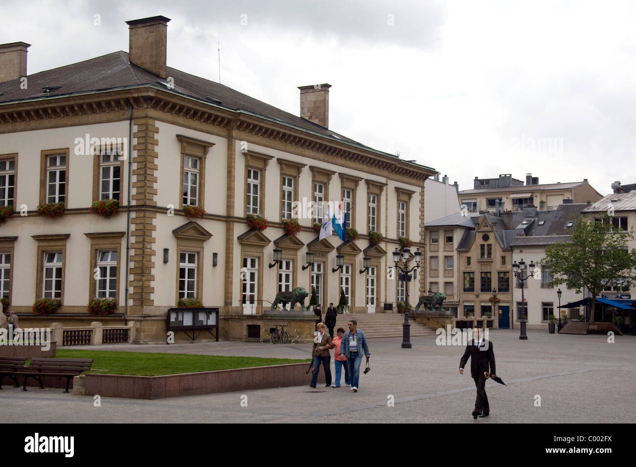 Luxembourg City Hall in Luxembourg City, Luxembourg. Stock Photo
