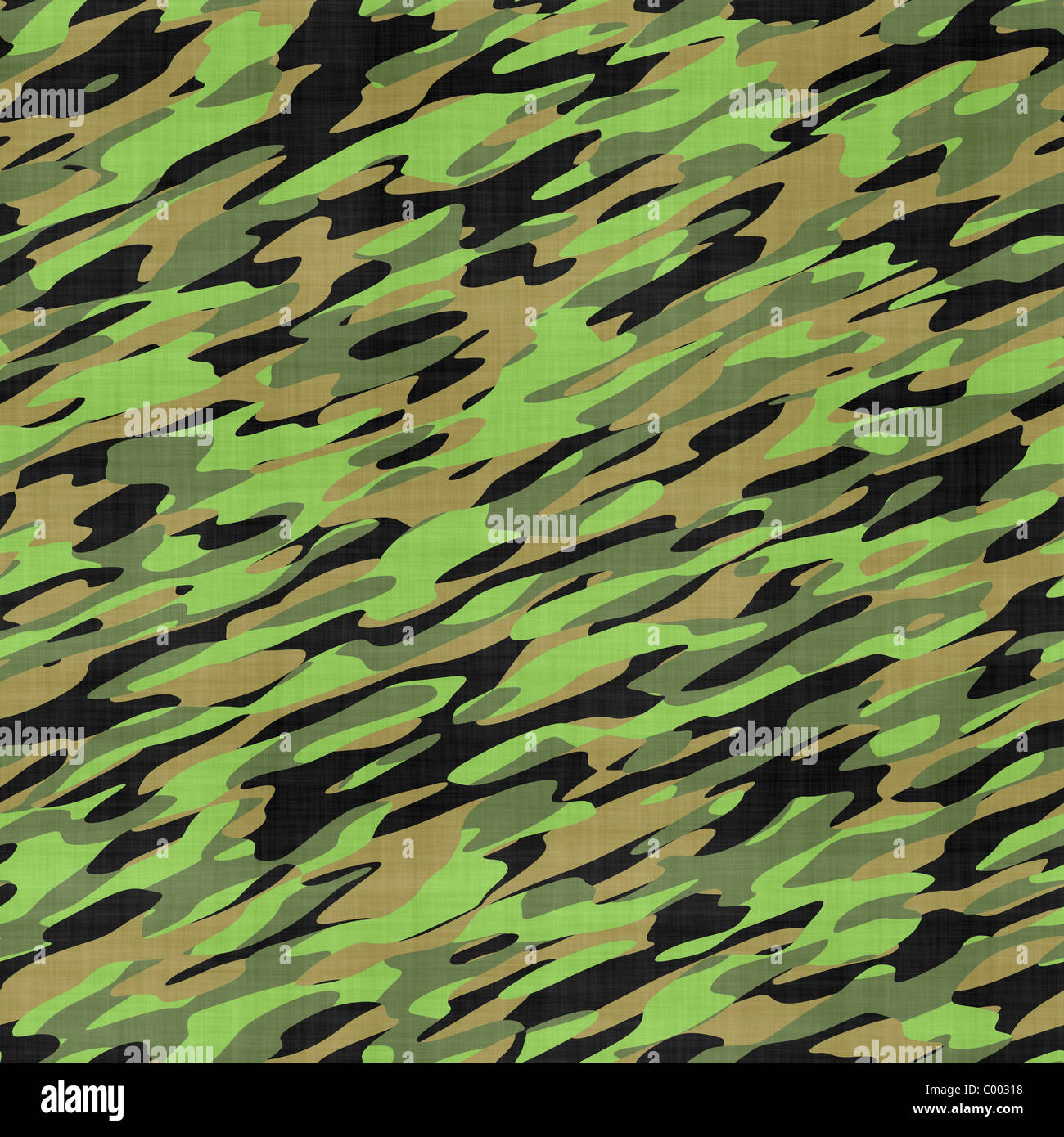Green army camouflage texture that tiles seamlessly as a pattern in any ...