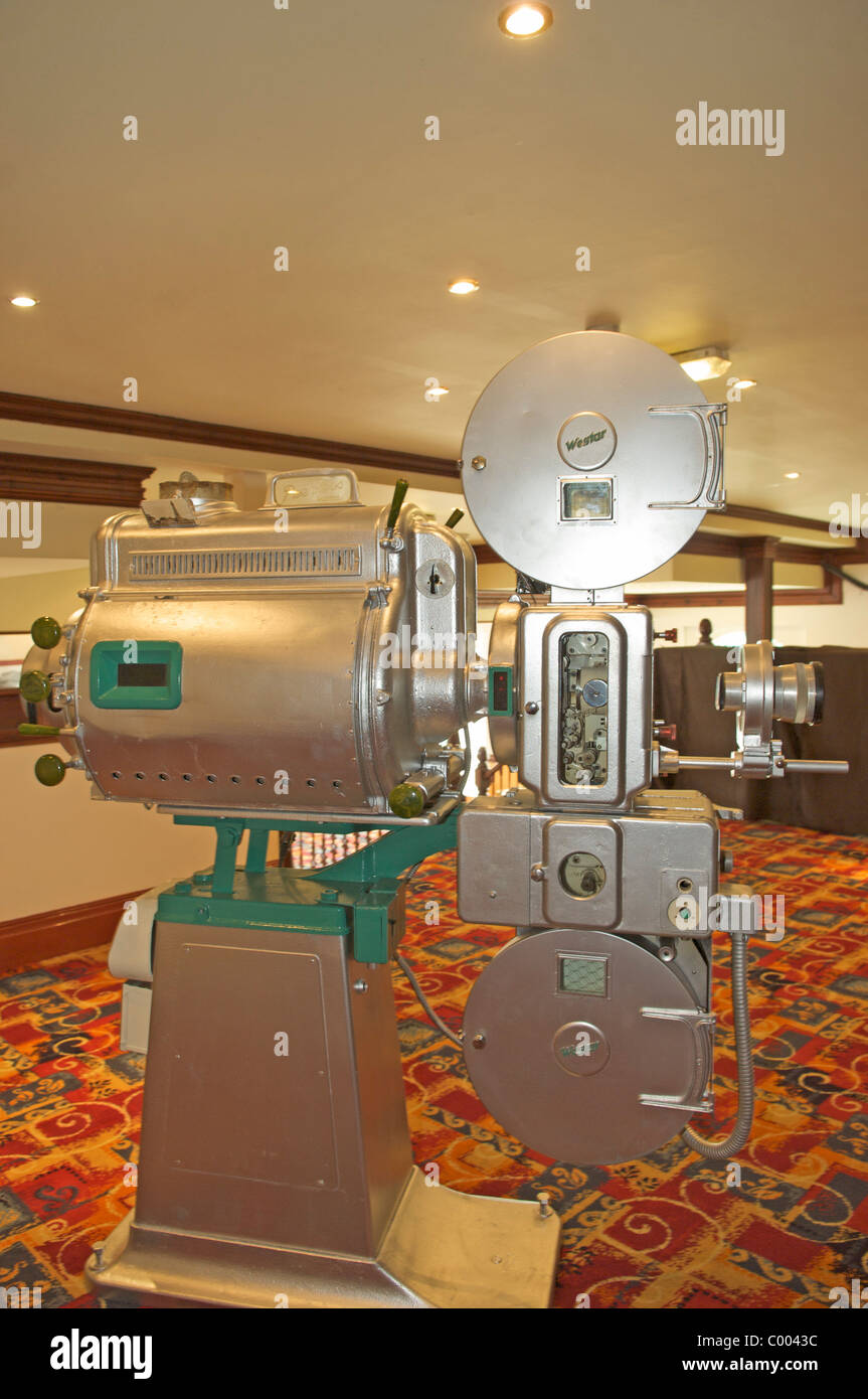 Old Westlec film projector on display Stock Photo