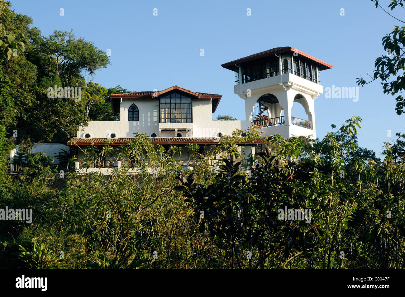 Estate on the slopes of Cordillera Central Stock Photo