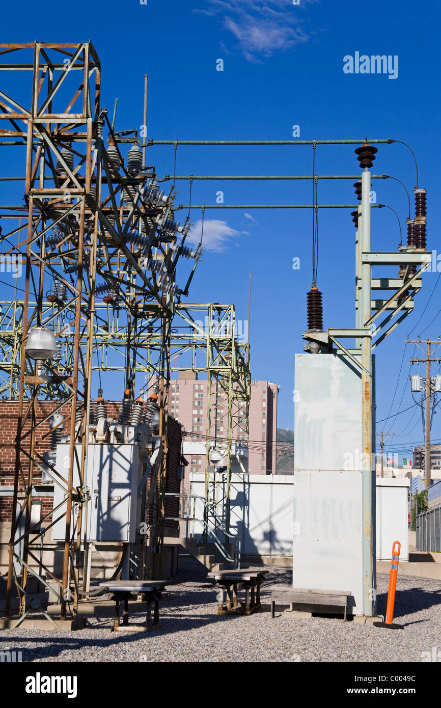 Electrical Substation in Salt Lake City, Utah, USA Stock Photo Alamy