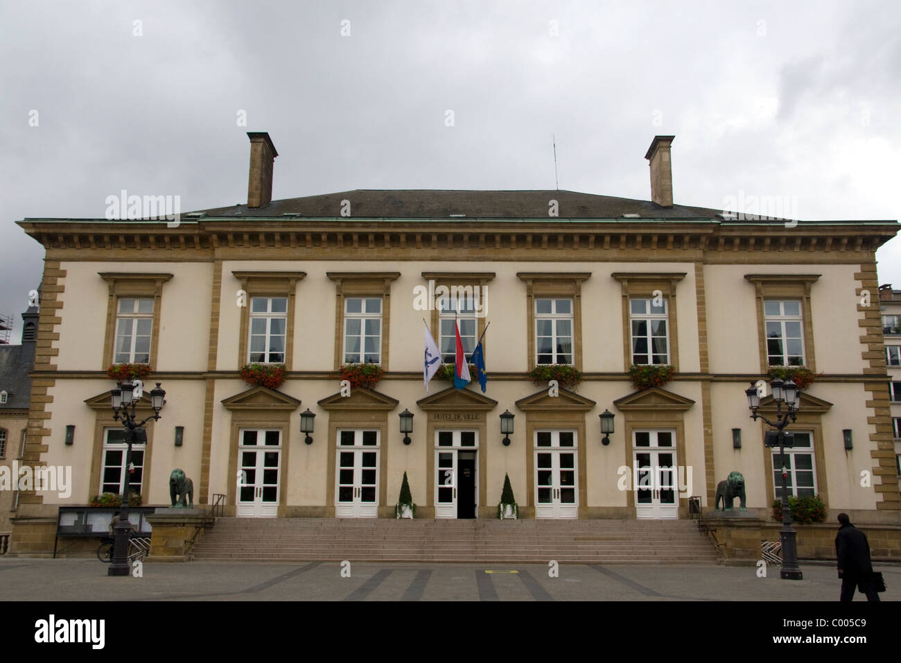Luxembourg City Hall in Luxembourg City, Luxembourg. Stock Photo