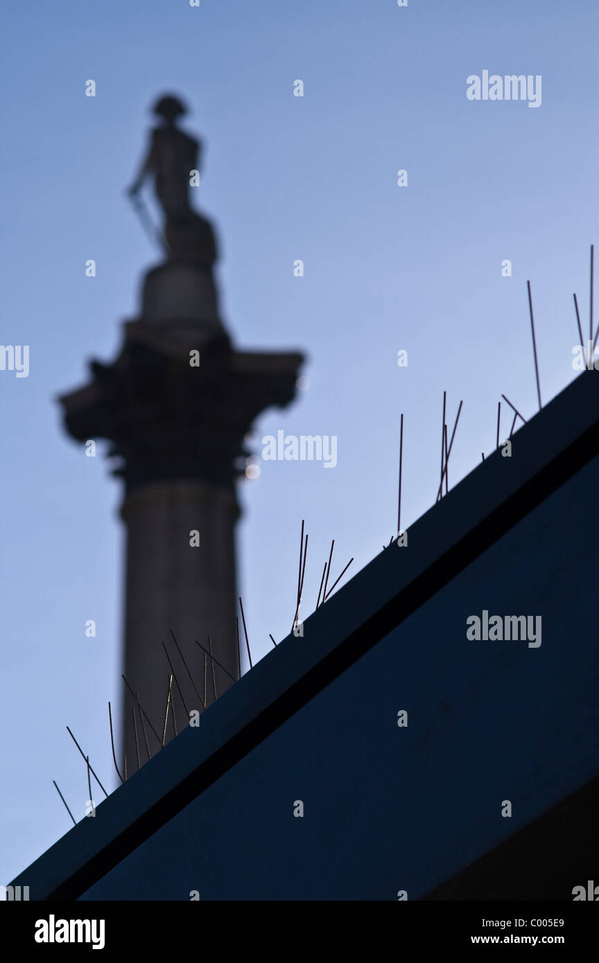 Anti Pigeon Measures, Trafalgar Square Stock Photo Alamy