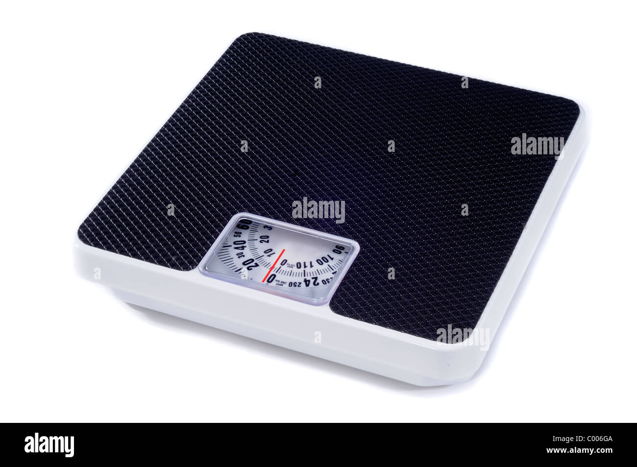 Bathroom Scales Isolated On A White Background Stock Photo