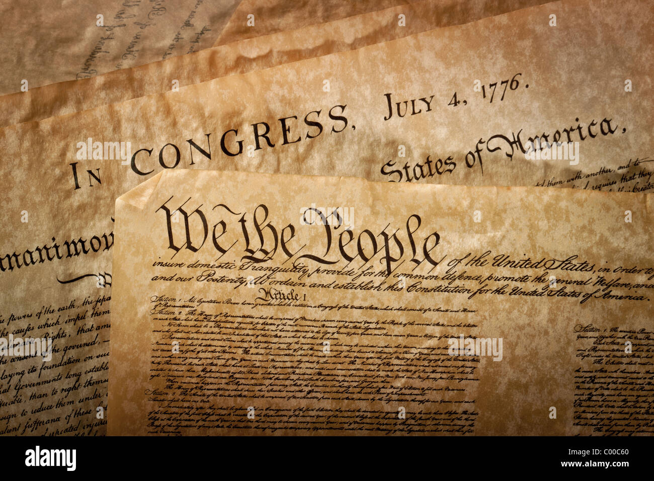 The Constitution for the United States of America Stock Photo