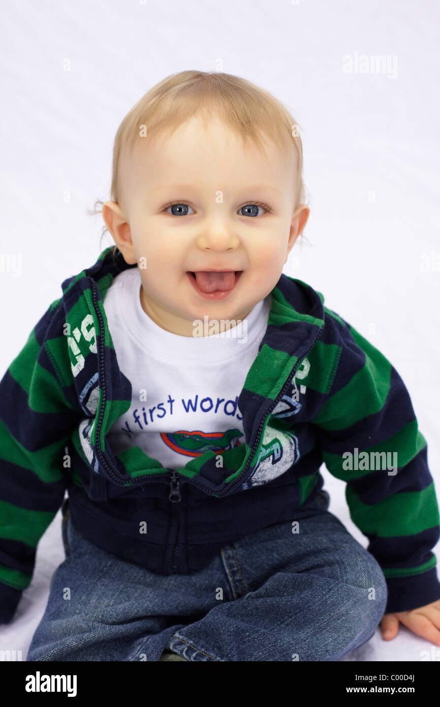 A one year old boy Stock Photo Alamy