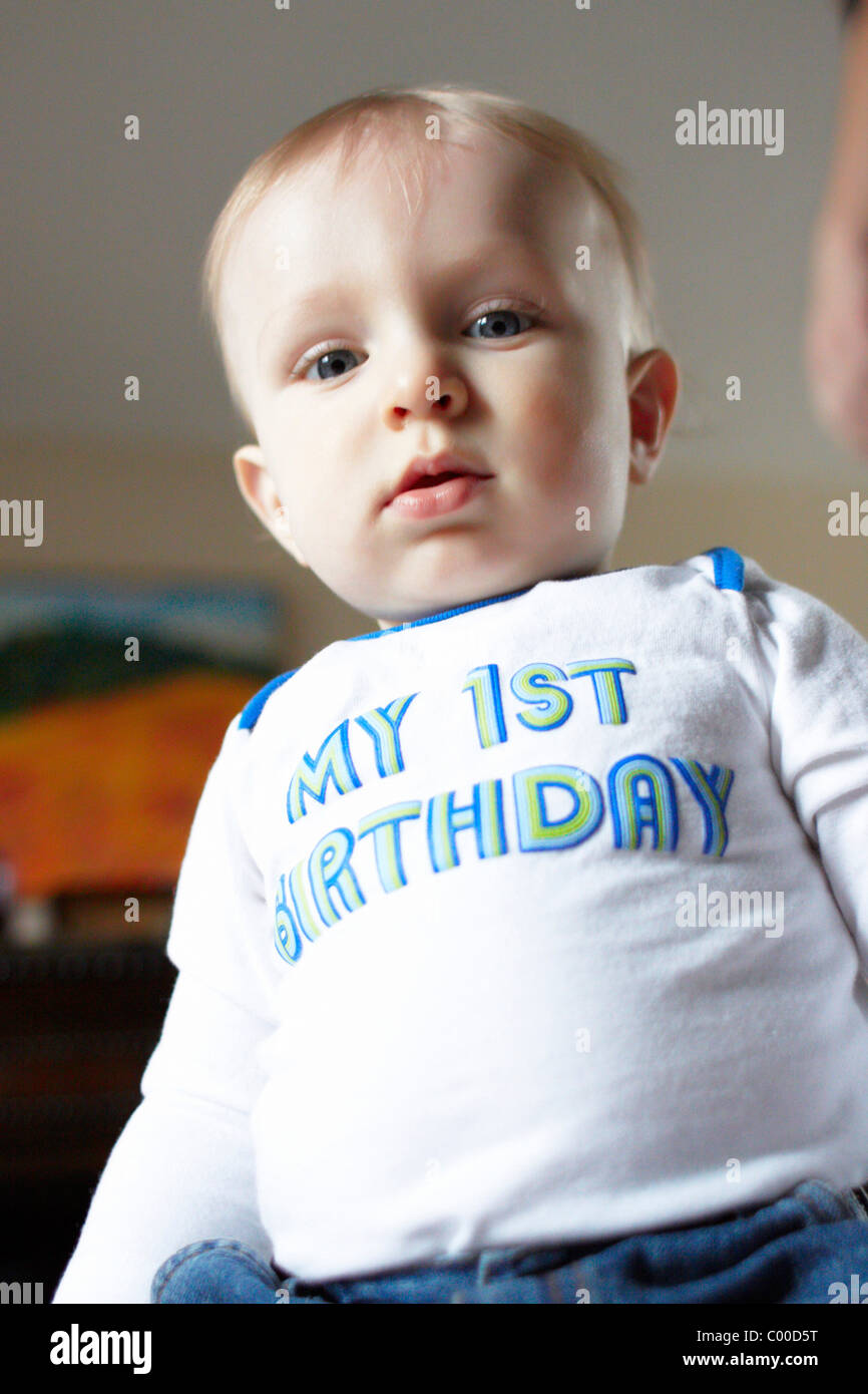 A one year old boy Stock Photo Alamy