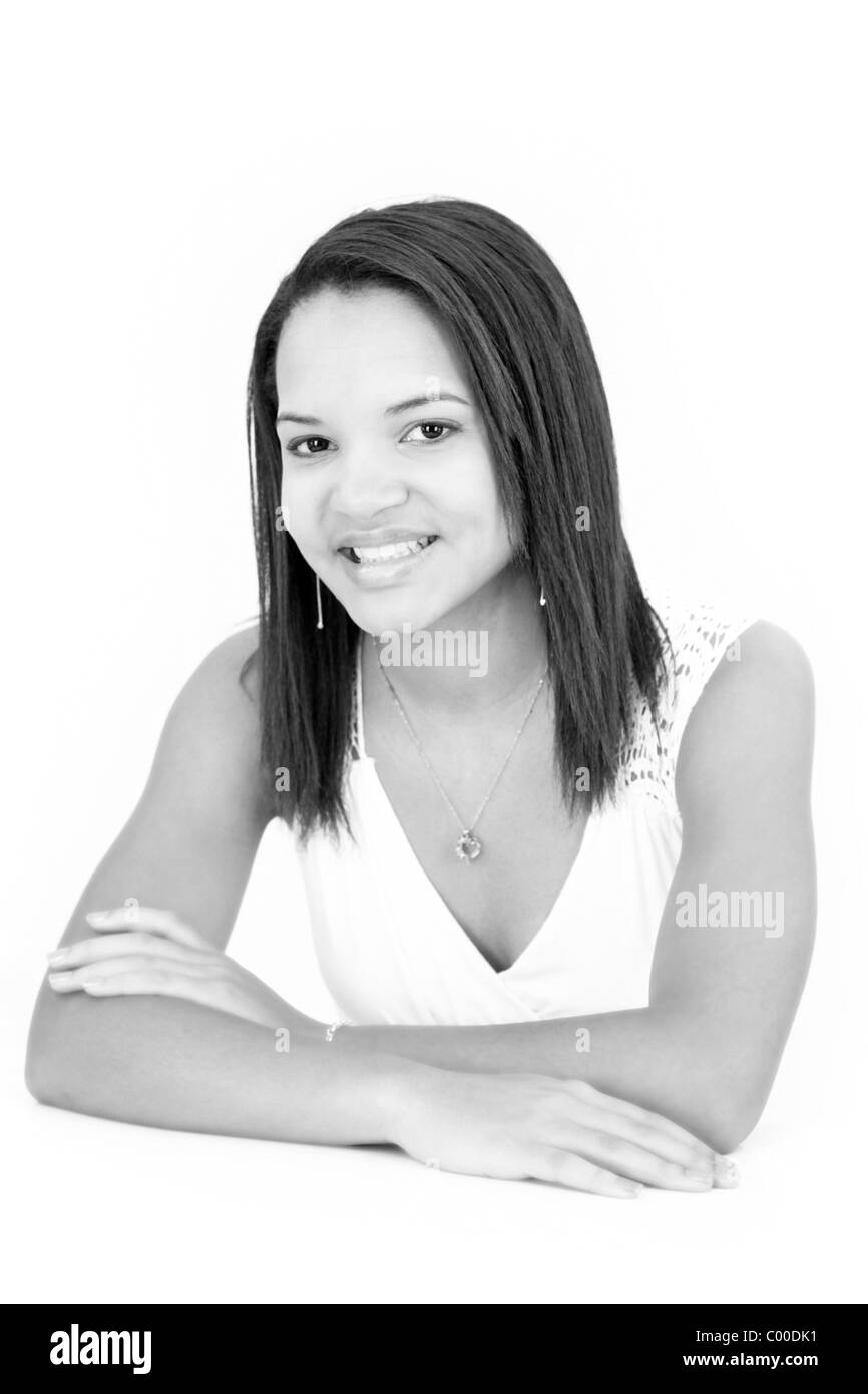 African school girl teen Black and White Stock Photos & Images - Alamy