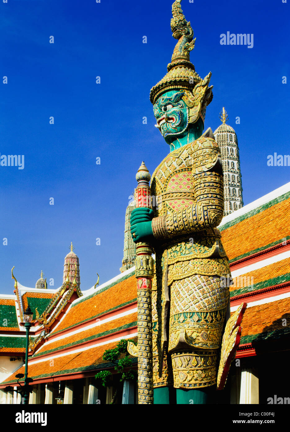 Guardian statue at Grand Palace Stock Photo