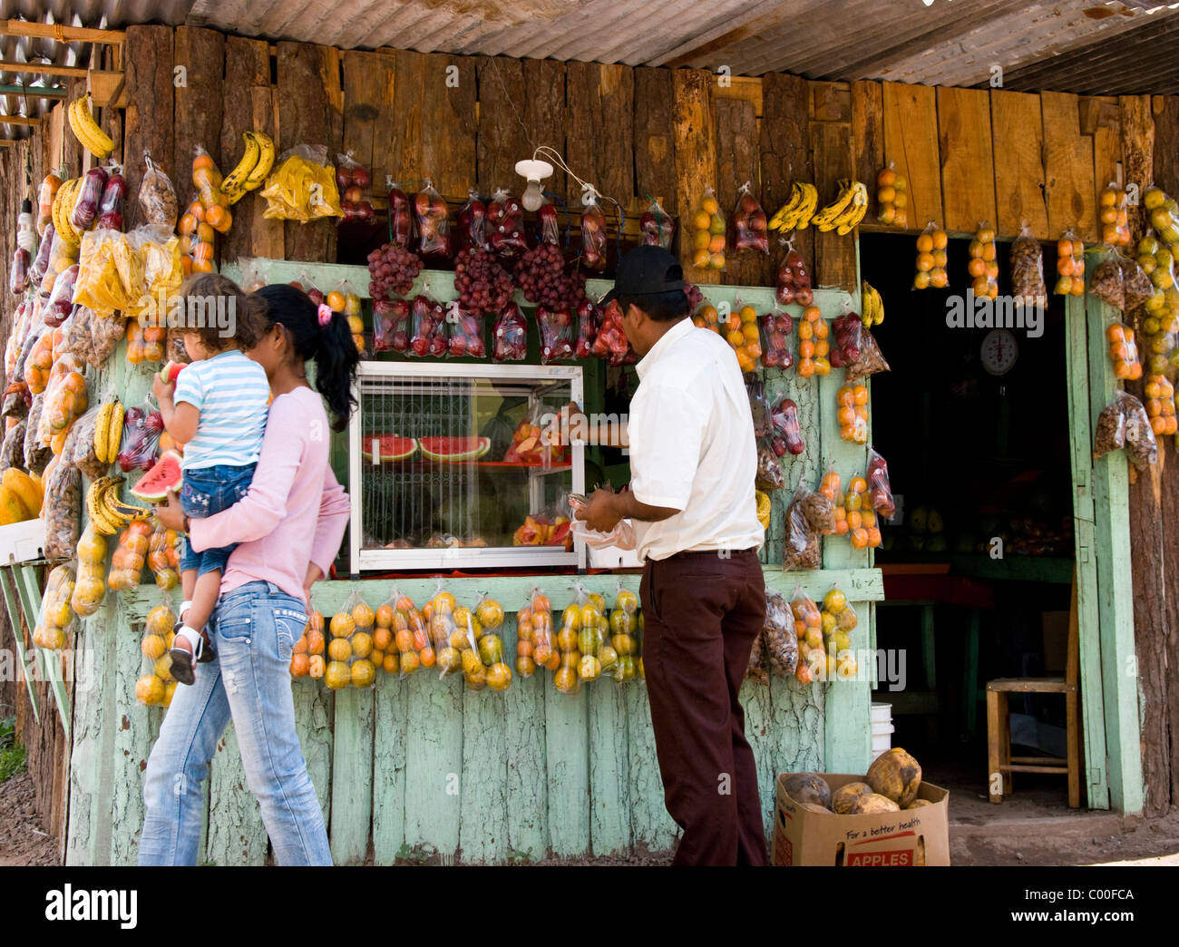 Honduras. Central District. Tegucigalpa. Fruit shop. Stock Photo