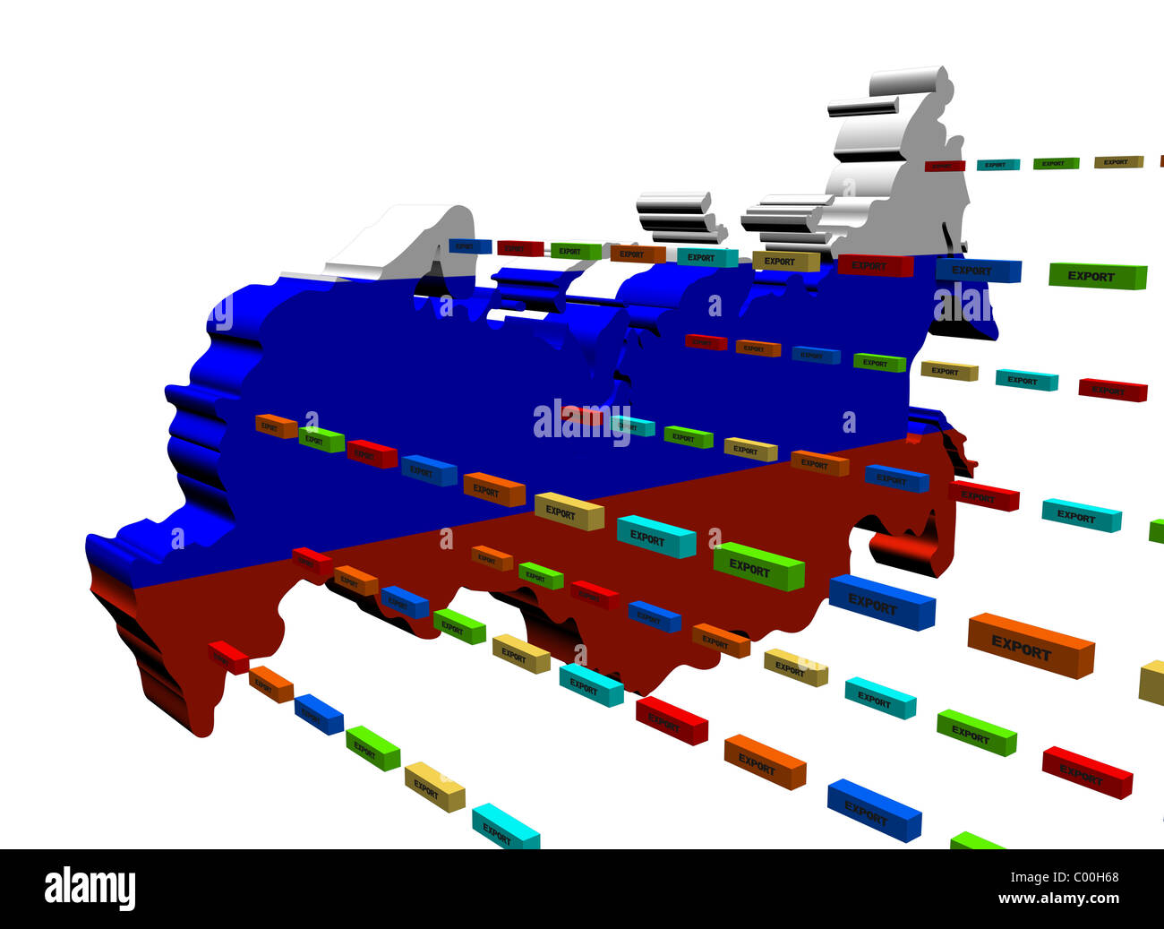 Russian flag/map/territory - Stock Illustration [98899076] - PIXTA