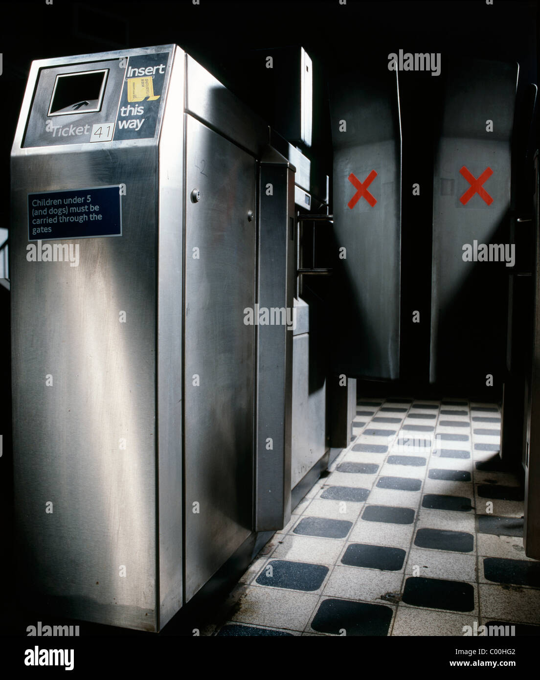 London Underground Tube ticket barrier Stock Photo Alamy