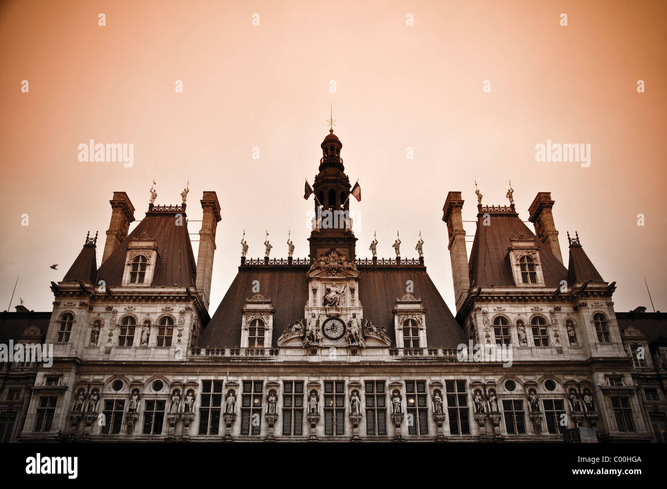 Hôtel de Ville - city hall - Paris, France Stock Photo - Alamy