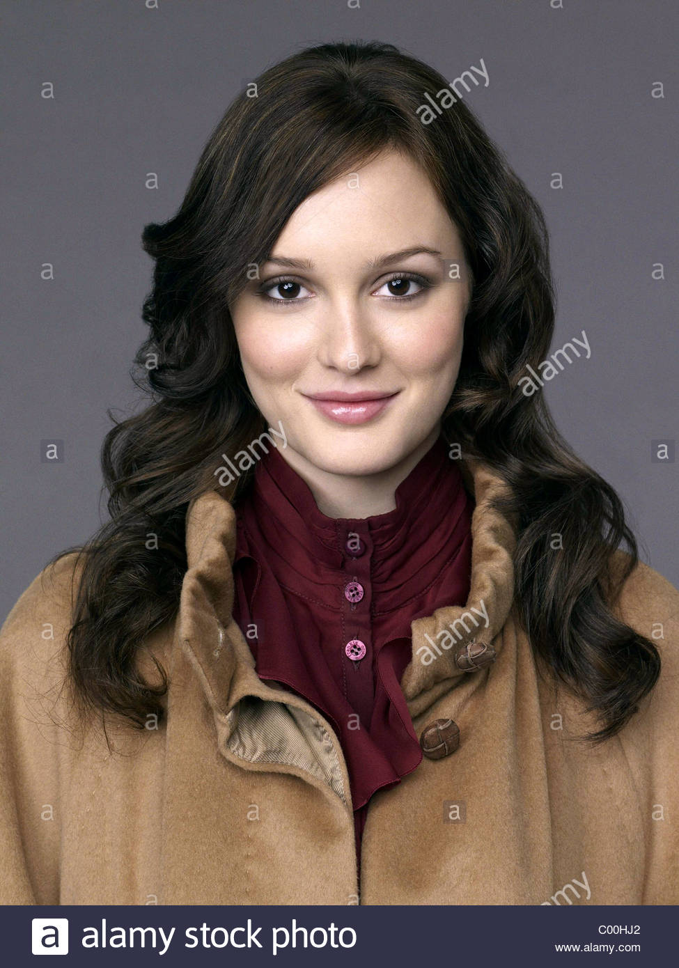 Leighton Meester Gossip Girl 2007 Stock Photo Alamy
