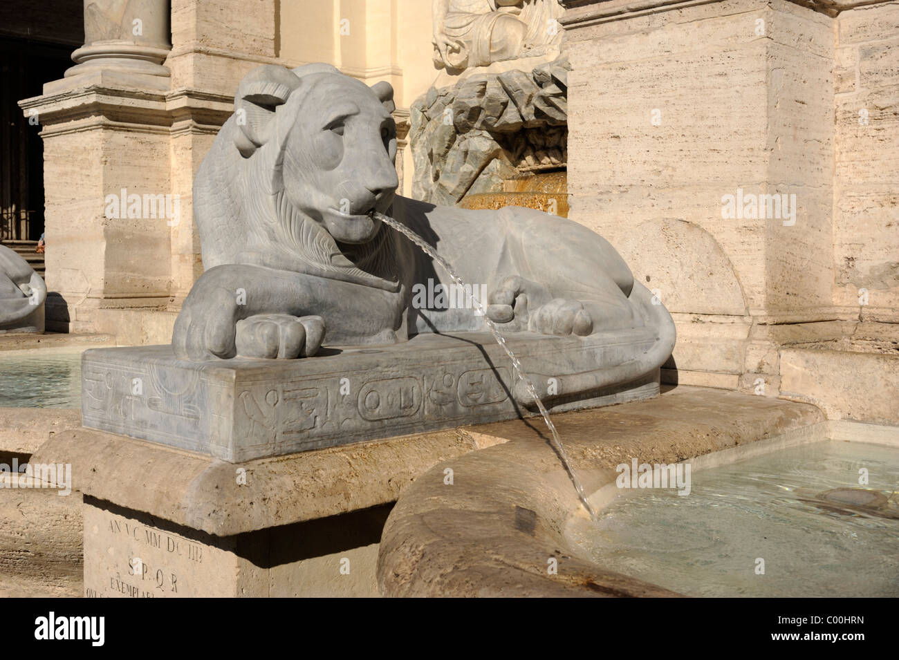 Italy, Rome, fontana dell'Acqua Felice, Moses fountain Stock Photo