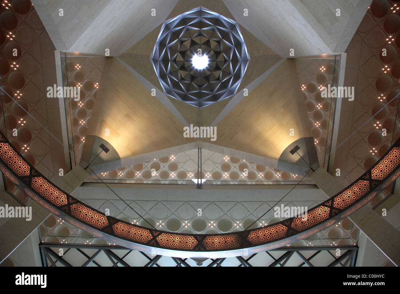 Qatar, Doha, Museum of Islamic Art, interior, I.M. Pei, architect, Stock Photo
