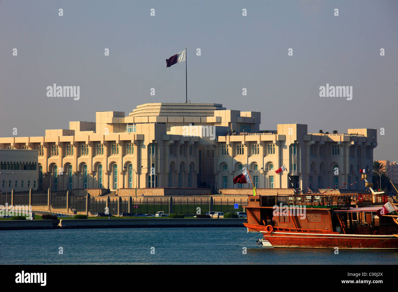 Qatar, Doha, Diwan Building, government, Stock Photo
